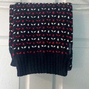 AMERICAN EAGLE Outfitters Navy, Red & White Warm Knit Scarf
